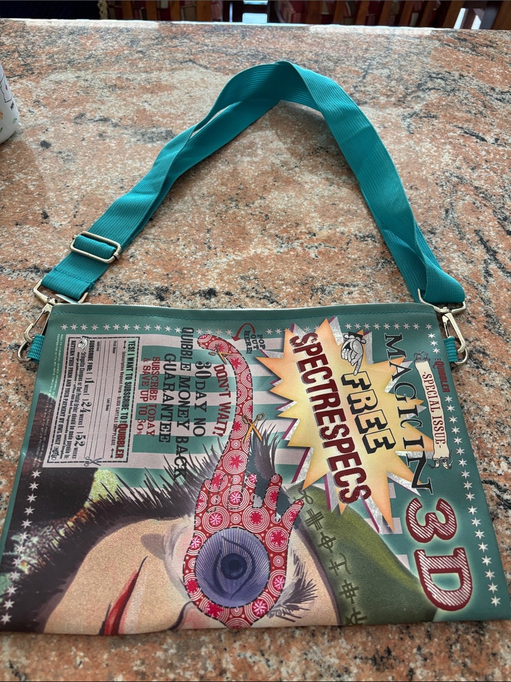 Harry Potter Luna Lovegood Quibbler Crossbody Bag / Costume Pouch